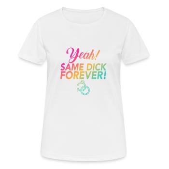 JGA Jungesellinnen Adieu Same Dick Forever - T-shirt respirant Femme - blanc - Devant - AI Model Female 172 dark (172cm)