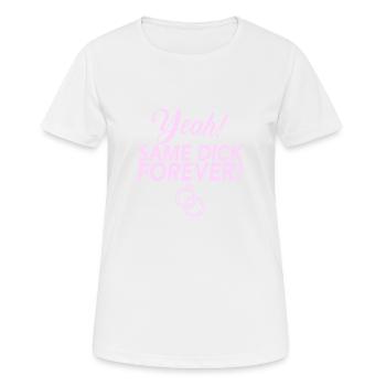 JGA Youngsters Farewell Same Dick Forever - Women's Breathable T-Shirt - white - Front - AI Model Female 172 dark (172cm)