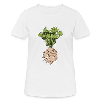 Céleri - T-shirt respirant Femme - blanc - Devant - AI Model Female 172 dark (172cm)
