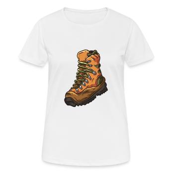Hiking shoe hiking - Women's Breathable T-Shirt - white - Front - AI Model Female 172 dark (172cm)