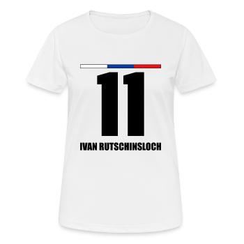 Russland Sauf Trikot Sauf Legende Rutschinsloch - Frauen T-Shirt atmungsaktiv - Weiß - Vorne - AI Model Female 172 dark (172cm)