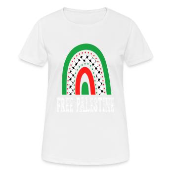 Palestine Free Freedom Free Gaza - Women's Breathable T-Shirt - white - Front - AI Model Female 172 dark (172cm)