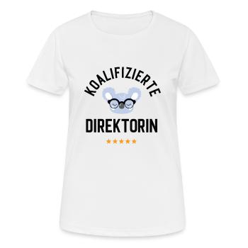 Koalifizierte Direktorin Geschenk Lustig - Frauen T-Shirt atmungsaktiv - Weiß - Vorne - AI Model Female 172 dark (172cm)