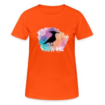 Protection de la nature - T-shirt respirant Femme - orange néon - Devant - AI Model Female 172 dark (172cm)