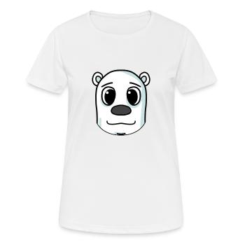 Ours polaire - Ours polaire - T-shirt respirant Femme - blanc - Devant - AI Model Female 172 dark (172cm)