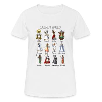 Pagan Slavic Gods - Women's Breathable T-Shirt - white - Front - AI Model Female 172 dark (172cm)