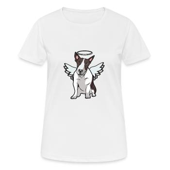 Bull terrier - T-shirt respirant Femme - blanc - Devant - AI Model Female 172 dark (172cm)