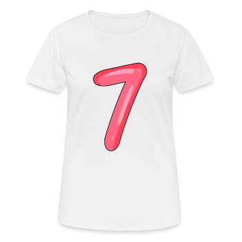 Number 7 - Number 7 - Women's Breathable T-Shirt - white - Front - AI Model Female 172 dark (172cm)