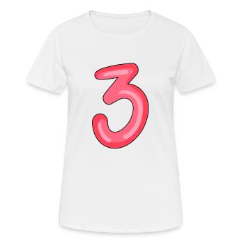 3 - T-shirt respirant Femme - blanc - Devant - AI Model Female 172 dark (172cm)
