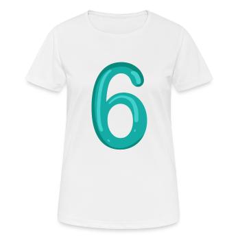 6 - Women's Breathable T-Shirt - white - Front - AI Model Female 172 dark (172cm)