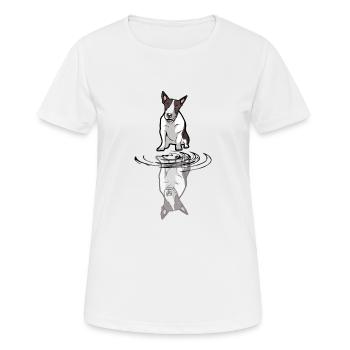 Bull terrier - Women's Breathable T-Shirt - white - Front - AI Model Female 172 dark (172cm)