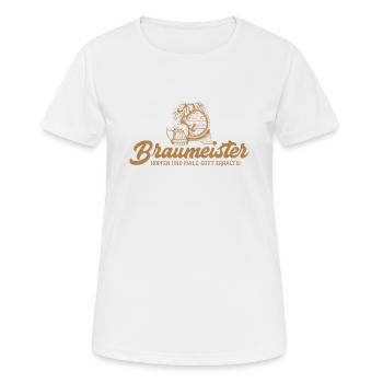 Braumeister Hopfen und Malz Bierbrauer - Frauen T-Shirt atmungsaktiv - Weiß - Vorne - AI Model Female 172 dark (172cm)