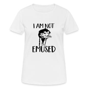 Australie Emu Oiseau Amour Oiseau de course - T-shirt respirant Femme - blanc - Devant - AI Model Female 172 dark (172cm)