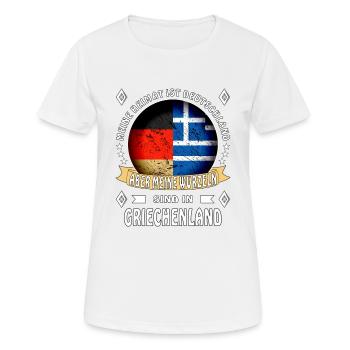 Heimat Deutschland Wurzeln - Frauen T-Shirt atmungsaktiv - Weiß - Vorne - AI Model Female 172 dark (172cm)