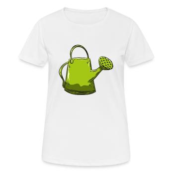 Gießkanne Gärtner Garten - Frauen T-Shirt atmungsaktiv - Weiß - Vorne - AI Model Female 172 dark (172cm)