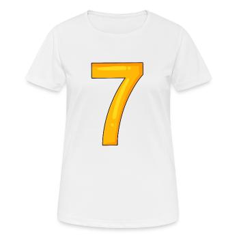 Number 7 - Number 7 - Women's Breathable T-Shirt - white - Front - AI Model Female 172 dark (172cm)