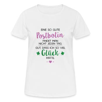 Ich hatte Glück Postbotin Geschenk Spruch - Frauen T-Shirt atmungsaktiv - Weiß - Vorne - AI Model Female 172 dark (172cm)