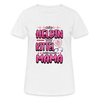 Ärztin Allgemeinmedizinerin Mom Smock - Frauen T-Shirt atmungsaktiv - Weiß - Vorne - AI Model Female 172 dark (172cm)