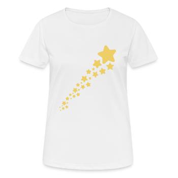 Sternschnuppe - Frauen T-Shirt atmungsaktiv - Weiß - Vorne - AI Model Female 172 dark (172cm)