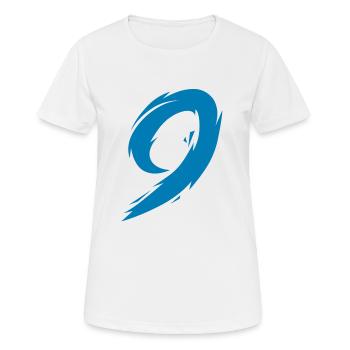 Nombre 9 - T-shirt respirant Femme - blanc - Devant - AI Model Female 172 dark (172cm)