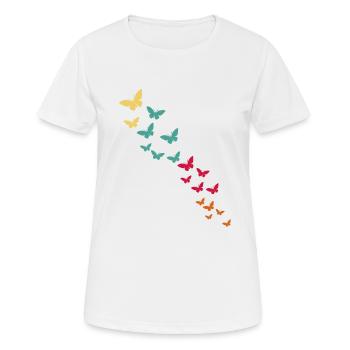 Papillon - T-shirt respirant Femme - blanc - Devant - AI Model Female 172 dark (172cm)