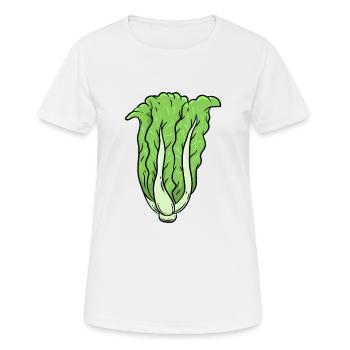 Chou Légumes - T-shirt respirant Femme - blanc - Devant - AI Model Female 172 dark (172cm)