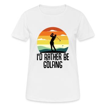 Golf Golfeur Golfeur Vintage Golf Club Cadeau - T-shirt respirant Femme - blanc - Devant - AI Model Female 172 dark (172cm)