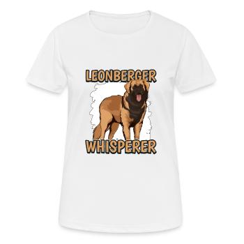 Leonberger Leonberger Whisperer - Women's Breathable T-Shirt - white - Front - AI Model Female 172 dark (172cm)