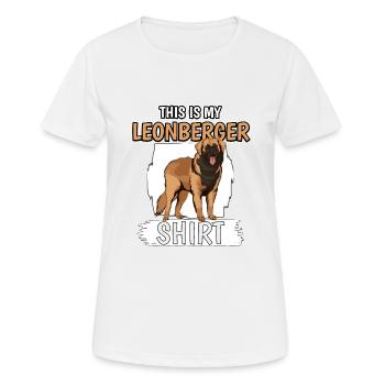 Leonberger This Is My Leonberger Shirt - Women's Breathable T-Shirt - white - Front - AI Model Female 172 dark (172cm)