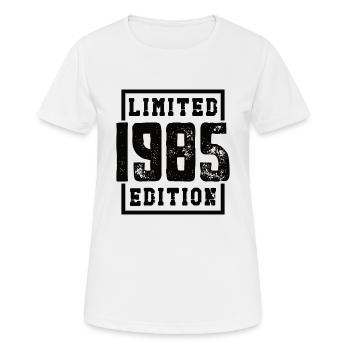 Geburtsjahr 1985 - Frauen T-Shirt atmungsaktiv - Weiß - Vorne - AI Model Female 172 dark (172cm)