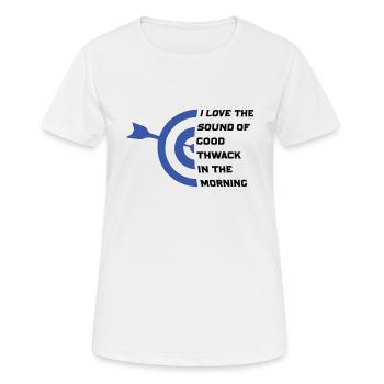 Archery - Bow Hunter Design Archery Arrow - Women's Breathable T-Shirt - white - Front - AI Model Female 172 dark (172cm)