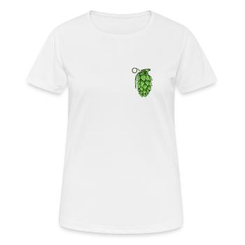 Houblon Malt I Brasserie Bière motif pour maître brasseur - T-shirt respirant Femme - blanc - Devant - AI Model Female 172 dark (172cm)