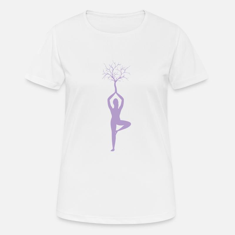 yoga - Women's Breathable T-Shirt - white