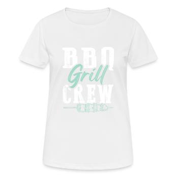 grill bbq - Women's Breathable T-Shirt - white - Front - AI Model Female 172 dark (172cm)