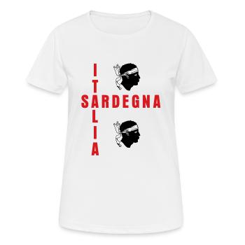 Sardinien Sardegna Flag Sardinia - Women's Breathable T-Shirt - white - Front - AI Model Female 172 dark (172cm)