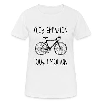 Fahrrad - Frauen T-Shirt atmungsaktiv - Weiß - Vorne - AI Model Female 172 dark (172cm)