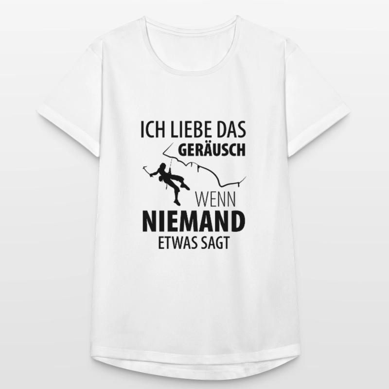 Eisklettern Eiskletterer Eispickel Frauen T-Shirt atmungsaktiv