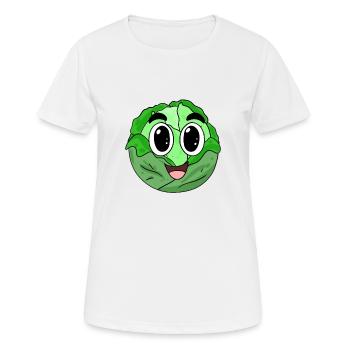 Süßer Kohl - Frauen T-Shirt atmungsaktiv - Weiß - Vorne - AI Model Female 172 dark (172cm)