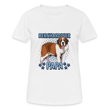 Bernhardiner Papa - Frauen T-Shirt atmungsaktiv - Weiß - Vorne - AI Model Female 172 dark (172cm)