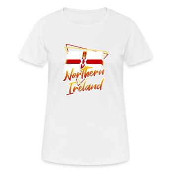 Nordirland - Frauen T-Shirt atmungsaktiv - Weiß - Vorne - AI Model Female 172 dark (172cm)