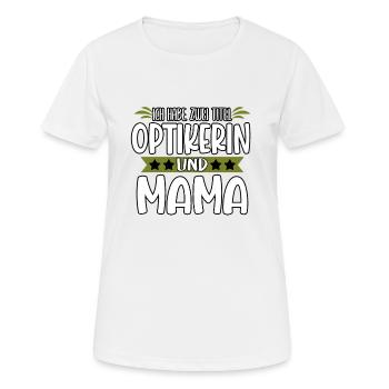 Optiker Augen Sehhilfe Brille Beruf Lustig - Frauen T-Shirt atmungsaktiv - Weiß - Vorne - AI Model Female 172 dark (172cm)