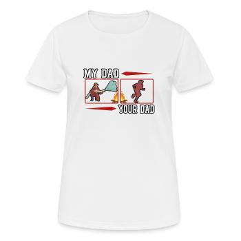 Pompiers Secours Secours Incendie Profession - T-shirt respirant Femme - blanc - Devant - AI Model Female 172 dark (172cm)