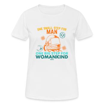 Astronaut Girl Woman Space - Women's Breathable T-Shirt - white - Front - AI Model Female 172 dark (172cm)