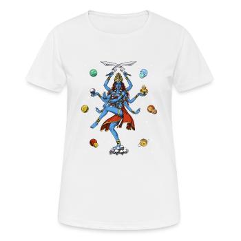 Déesse hindoue Kali - T-shirt respirant Femme - blanc - Devant - AI Model Female 172 dark (172cm)