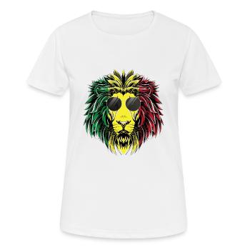 Reggae - Frauen T-Shirt atmungsaktiv - Weiß - Vorne - AI Model Female 172 dark (172cm)