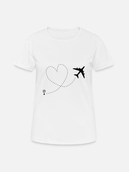 Airplane - Women's Breathable T-Shirt - white