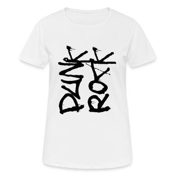 Punk Rock - Women's Breathable T-Shirt - white - Front - AI Model Female 172 dark (172cm)
