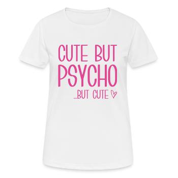 Mignon mais psycho mais mignon - T-shirt respirant Femme - blanc - Devant - AI Model Female 172 dark (172cm)