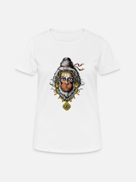 Hindu-Gott Hanuman - Frauen T-Shirt atmungsaktiv - Weiß