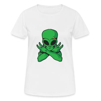 Alien Alien Pierce - Women's Breathable T-Shirt - white - Front - AI Model Female 172 dark (172cm)